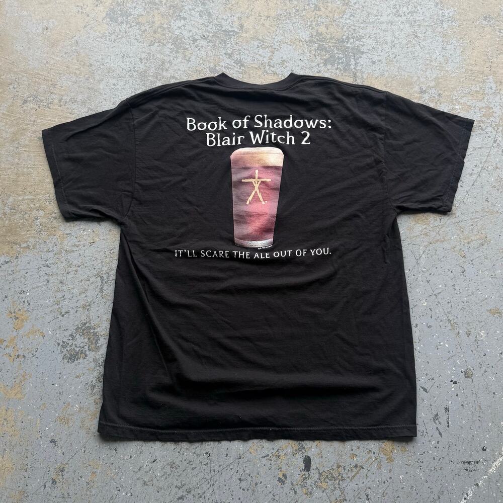 VTG Blair Witch Project 2 Book of Shadows Wicked Ale Beer Promo T-Shirt Size XL